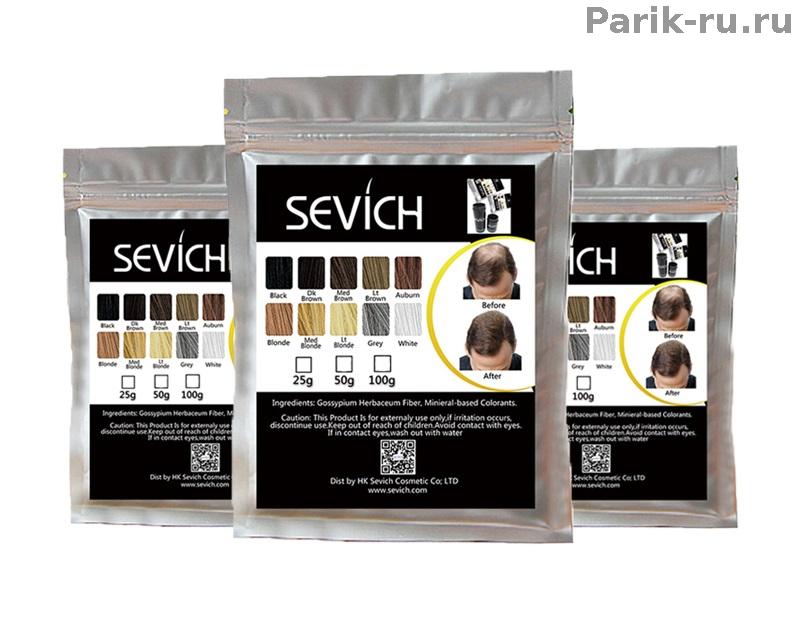 Загустители для волос Toppik и Sevich
